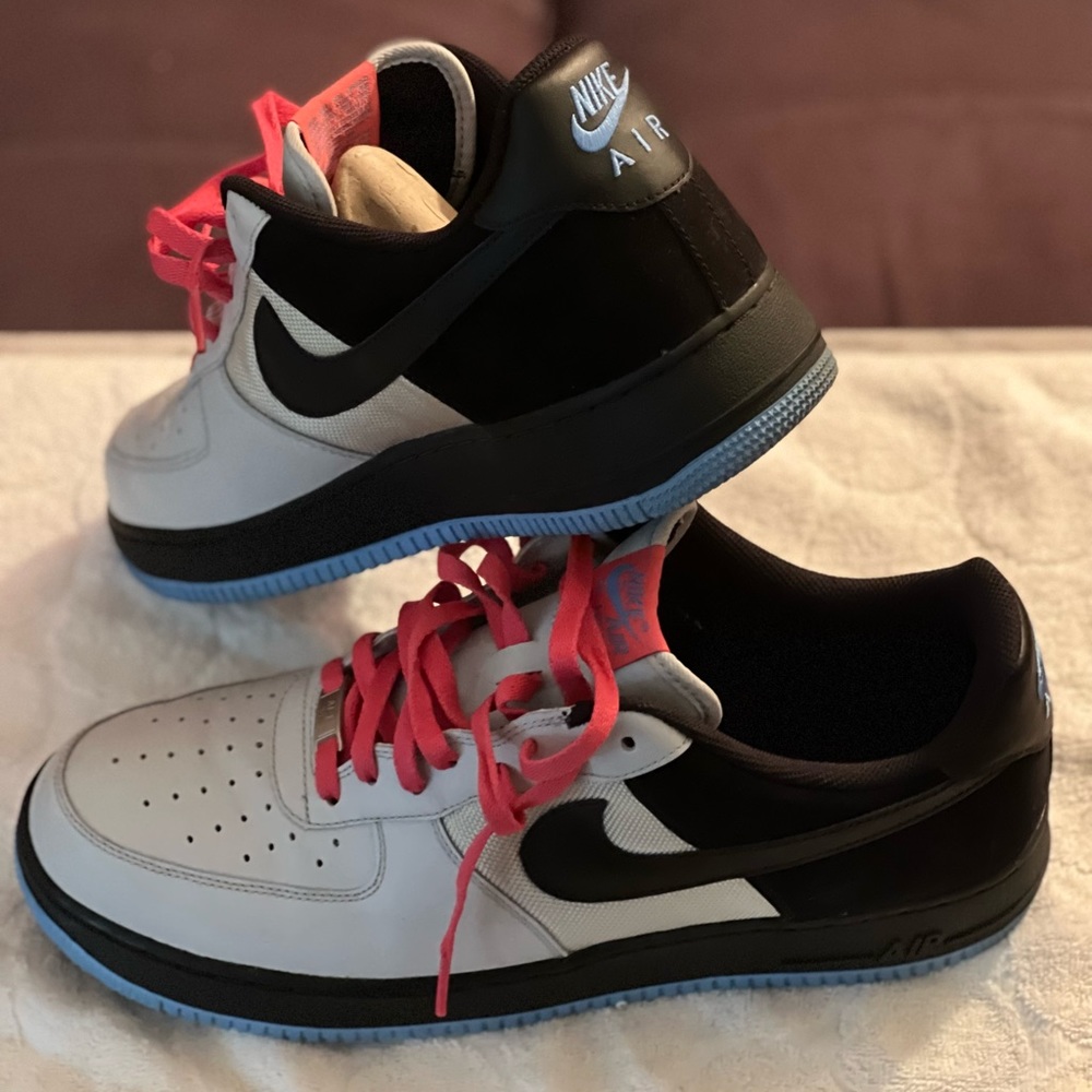 Nike Af1 Lo Sz 13 Lt Grey/Blk/Pink/Baby Blue